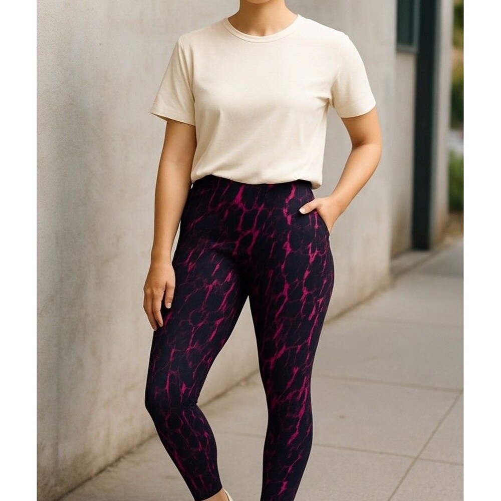 BSP Better Sports Performance High Waist Tie Dye  Medium Leggings‎ 2X